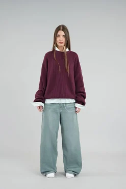 Scuffers Knitwear^Amore Burgundy Knit