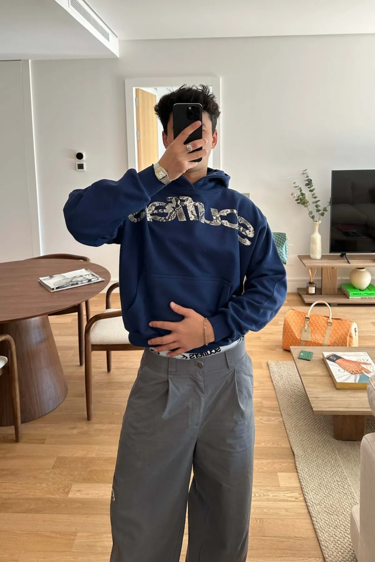Scuffers Hoodies^Animal Blue Hoodie