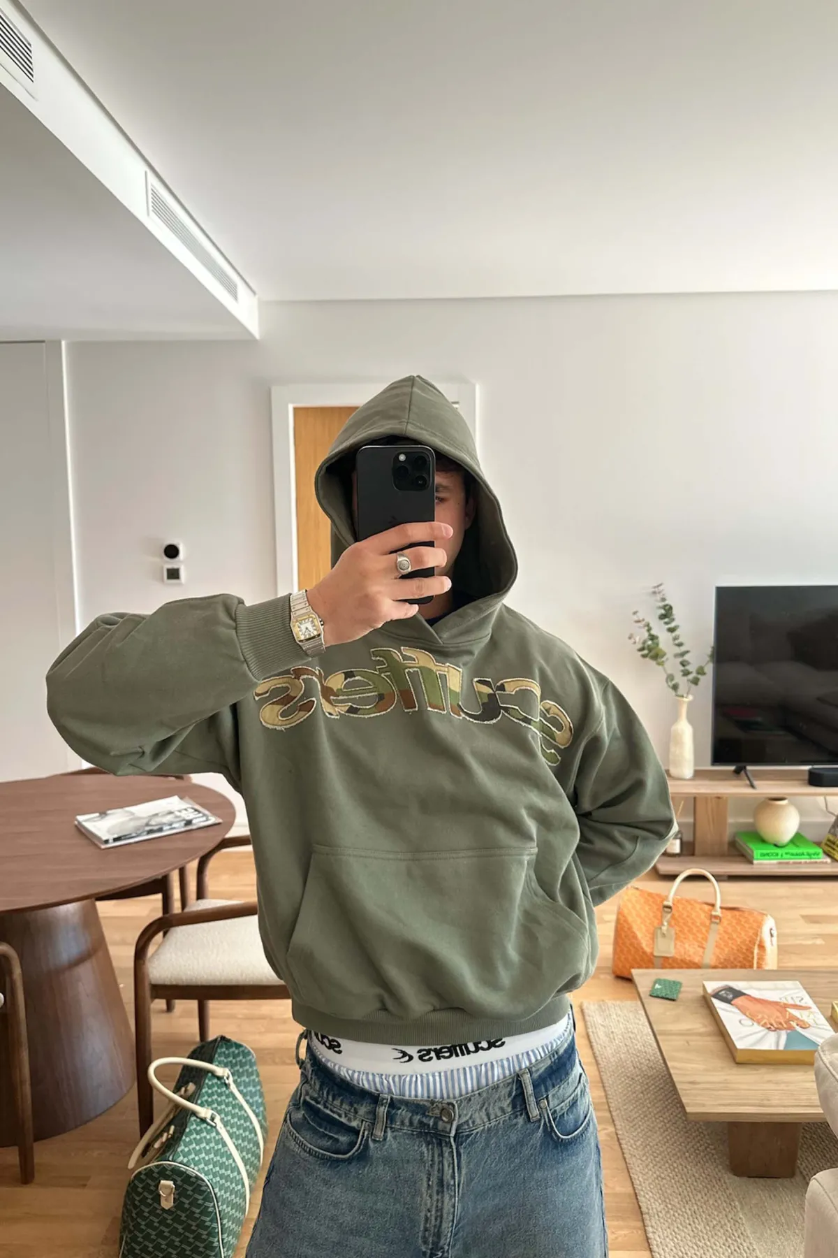 Scuffers Hoodies^Animal Green Hoodie