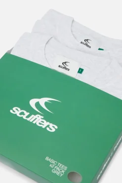 Scuffers The Basics By Scuffers | T-shirts^Basic Grey T-Shirt Pack