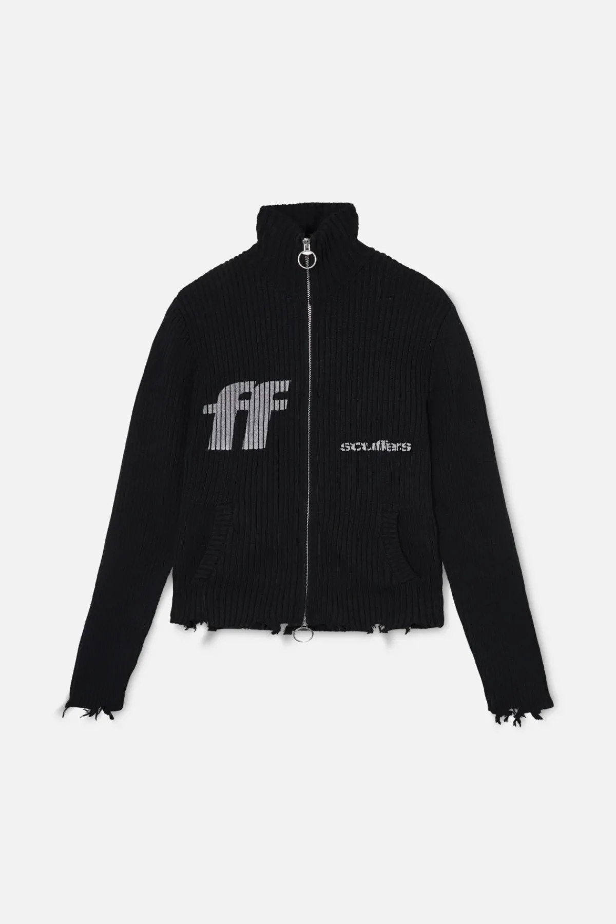 Scuffers Knitwear^Blackie Dark Zipper Knit