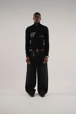 Scuffers Knitwear^Blackie Dark Zipper Knit