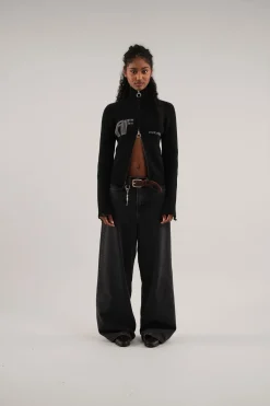 Scuffers Knitwear^Blackie Dark Zipper Knit