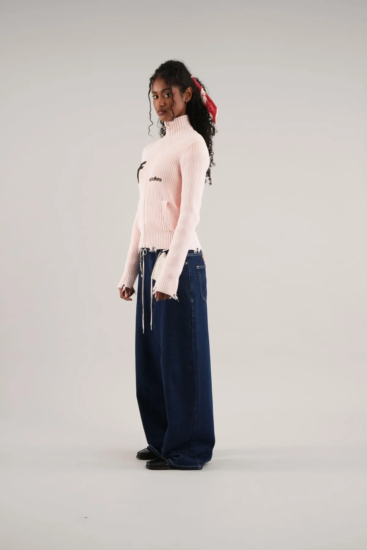 Scuffers Knitwear^Blackie Ecru Zipper Knit