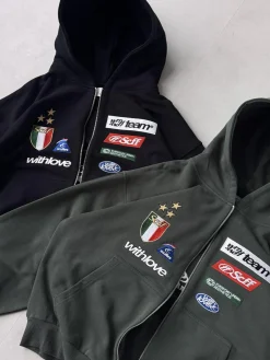 Scuffers Hoodies^By Air Black Zipper