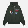 Scuffers Hoodies^By Air Green Zipper