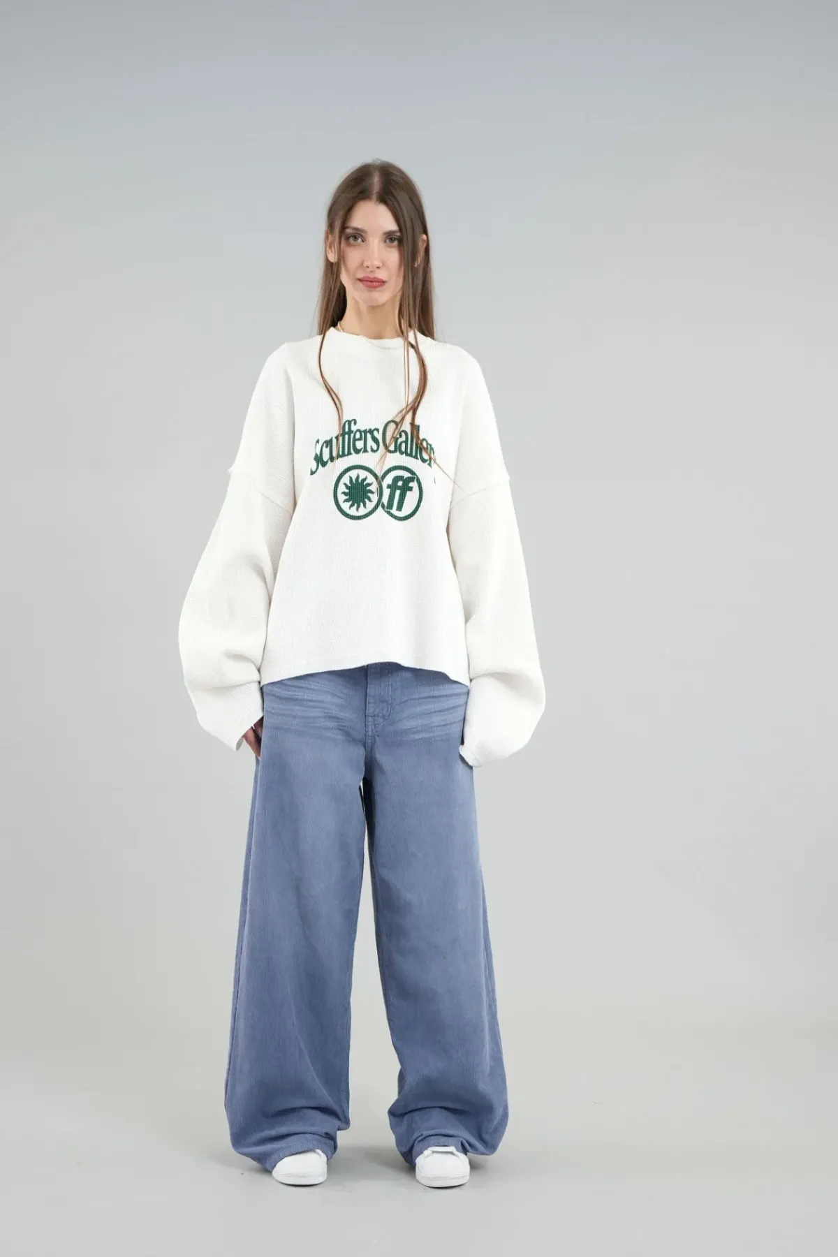 Scuffers Crewneck^Cala Ecru Sweatshirt