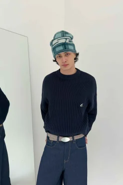 Scuffers Beanies^Checked Mohair Beanie