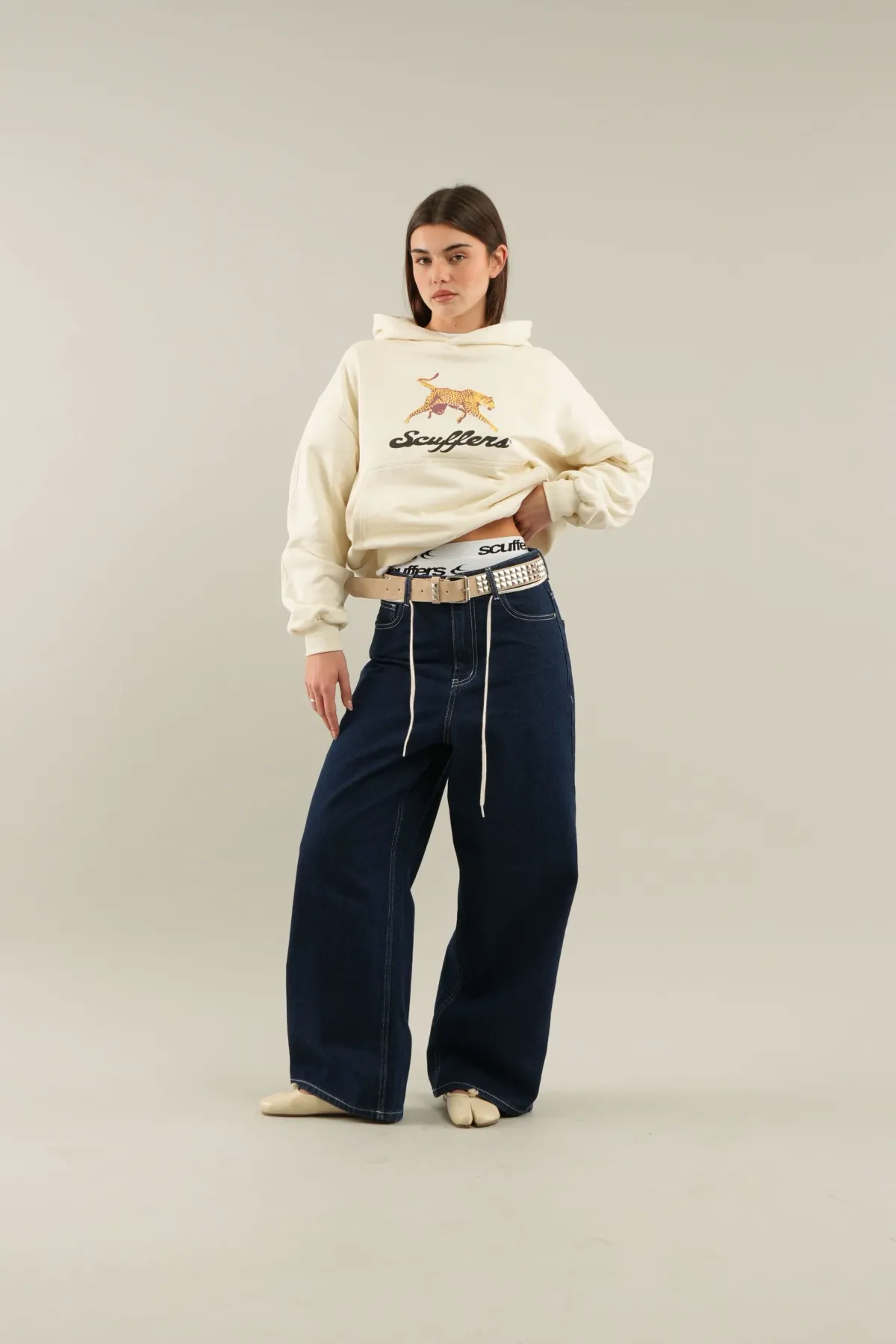 Scuffers Hoodies^Cheetah Ecru Hoodie