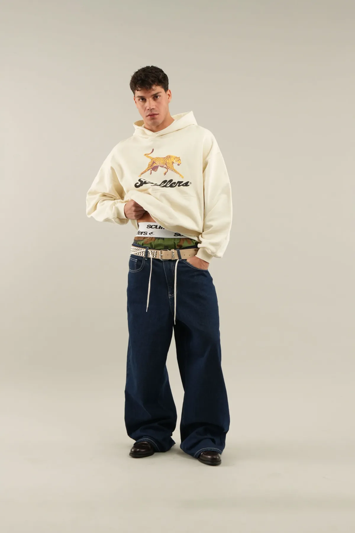 Scuffers Hoodies^Cheetah Ecru Hoodie