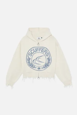 Scuffers Knitwear^CLG Ecru Knit Zipper