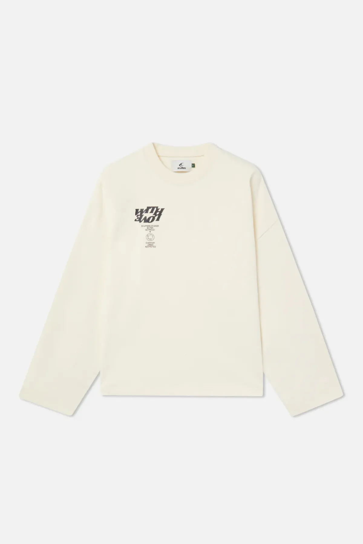 Scuffers Crewneck^Com Ecru Sweatshirt