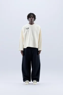 Scuffers Crewneck^Com Ecru Sweatshirt