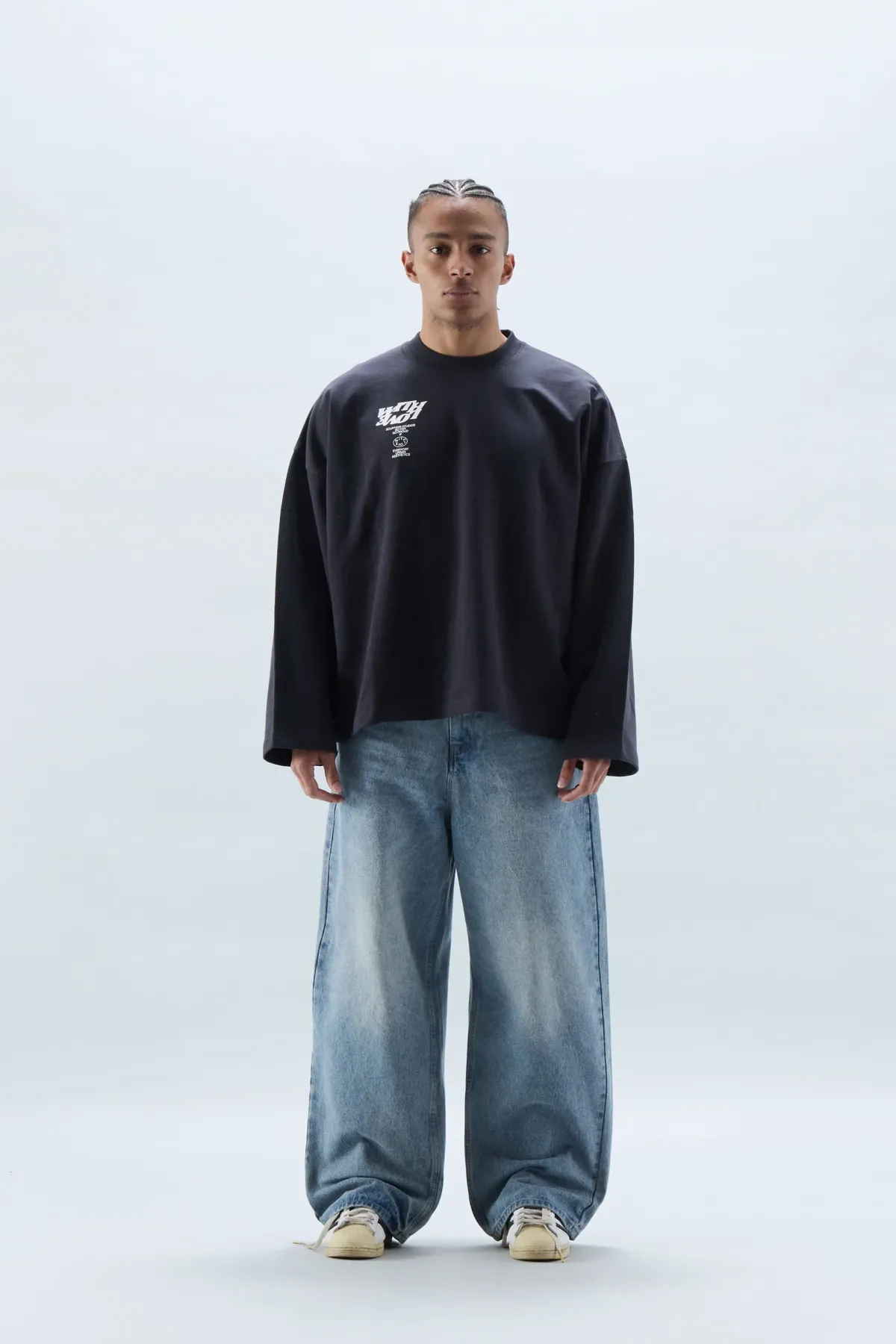 Scuffers Crewneck^Com Navy Blue Sweatshirt