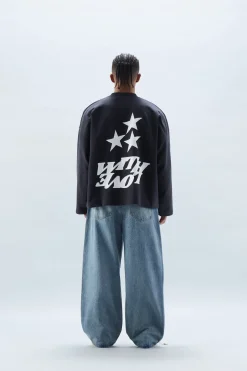 Scuffers Crewneck^Com Navy Blue Sweatshirt