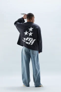 Scuffers Crewneck^Com Navy Blue Sweatshirt