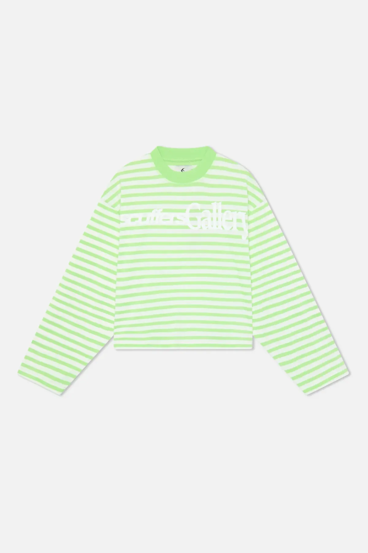 Scuffers Long Sleeves^Curator Green & White Longsleeve