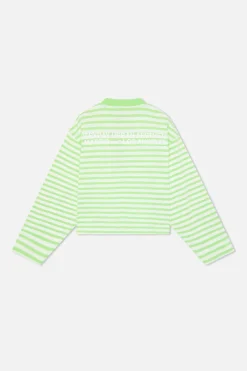 Scuffers Long Sleeves^Curator Green & White Longsleeve