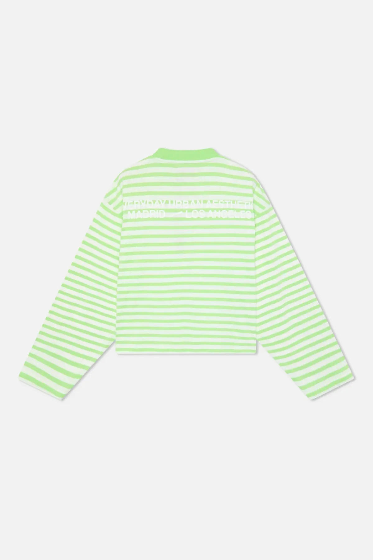 Scuffers Long Sleeves^Curator Green & White Longsleeve