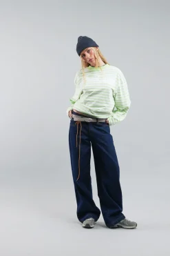 Scuffers Long Sleeves^Curator Green & White Longsleeve