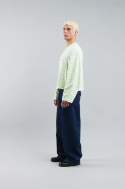 Scuffers Long Sleeves^Curator Green & White Longsleeve