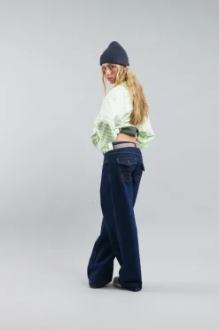 Scuffers Long Sleeves^Curator Green & White Longsleeve
