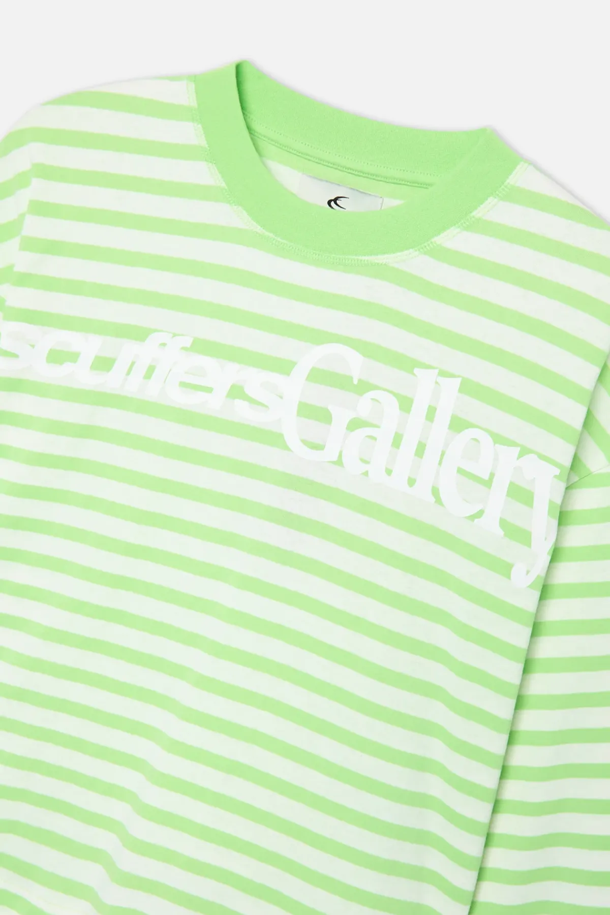 Scuffers Long Sleeves^Curator Green & White Longsleeve