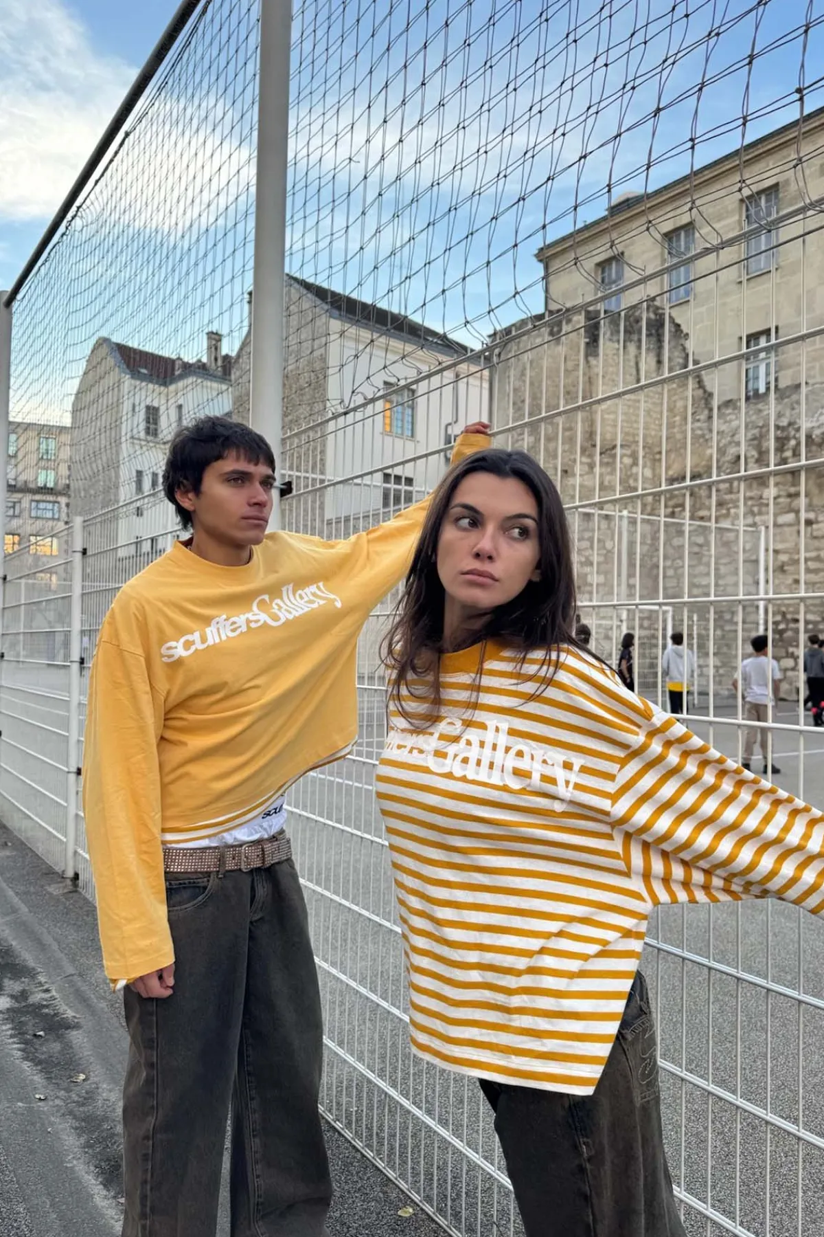 Scuffers Long Sleeves^Curator Orange & White Longsleeve