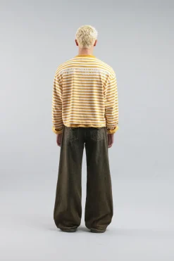 Scuffers Long Sleeves^Curator Orange & White Longsleeve
