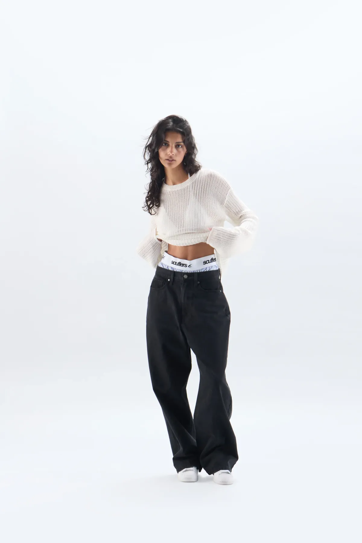 Scuffers Knitwear^Double Moon White Open Knit