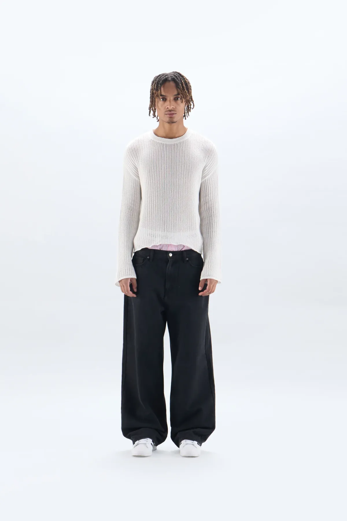 Scuffers Knitwear^Double Moon White Open Knit