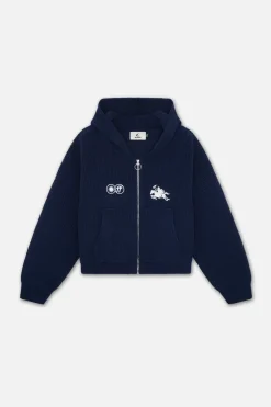 Scuffers Knitwear^Emblem Navy Zipper Knit