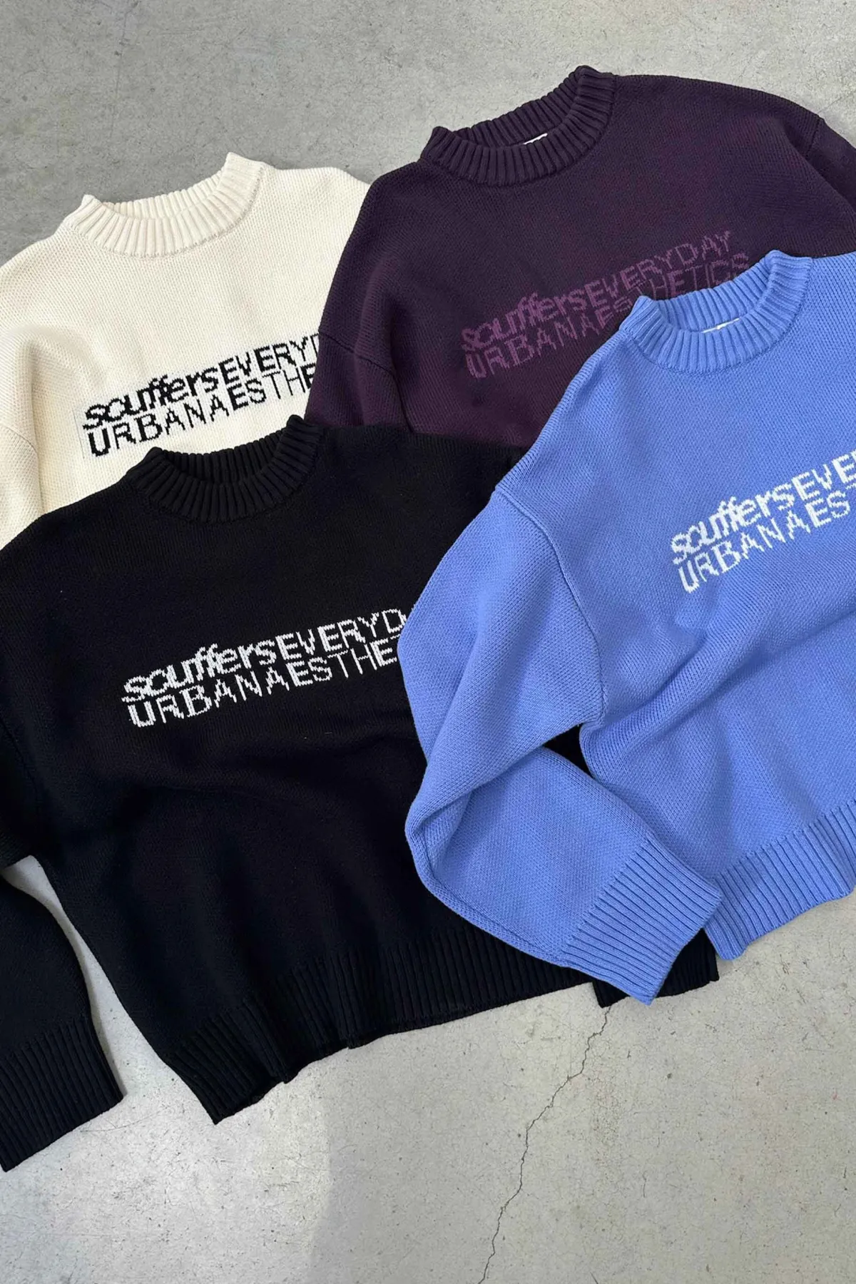 Scuffers Knitwear^Essential Blue Knit
