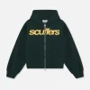 Scuffers Hoodies^Essential Green Zipper