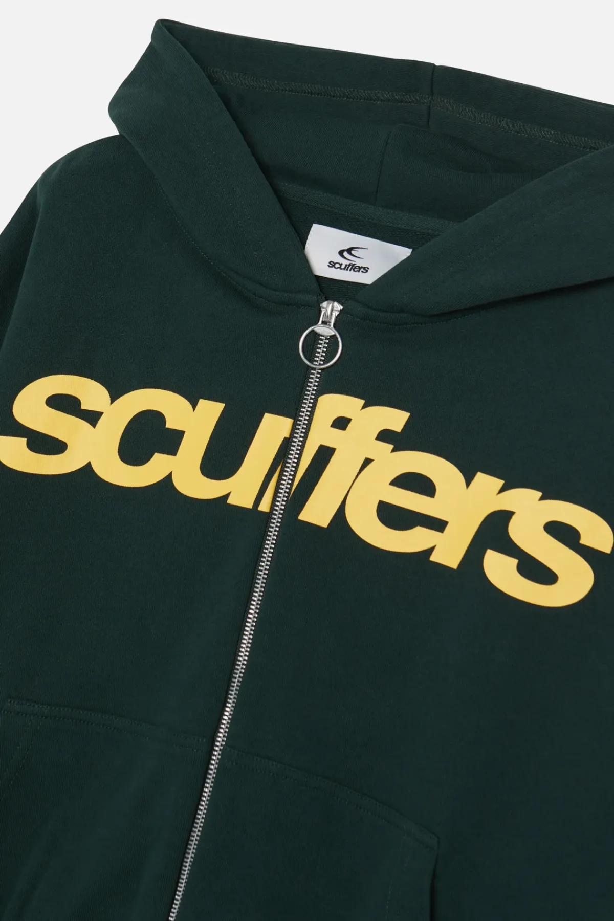 Scuffers Hoodies^Essential Green Zipper