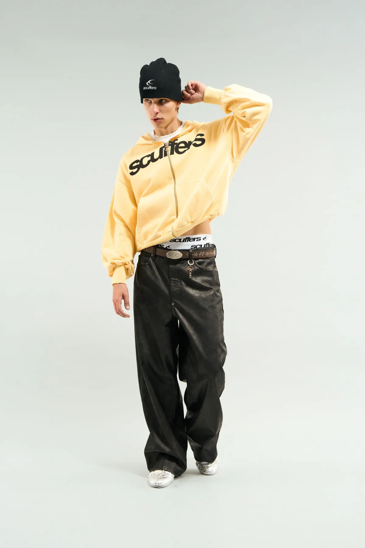Scuffers Hoodies^Essential Yellow Zipper