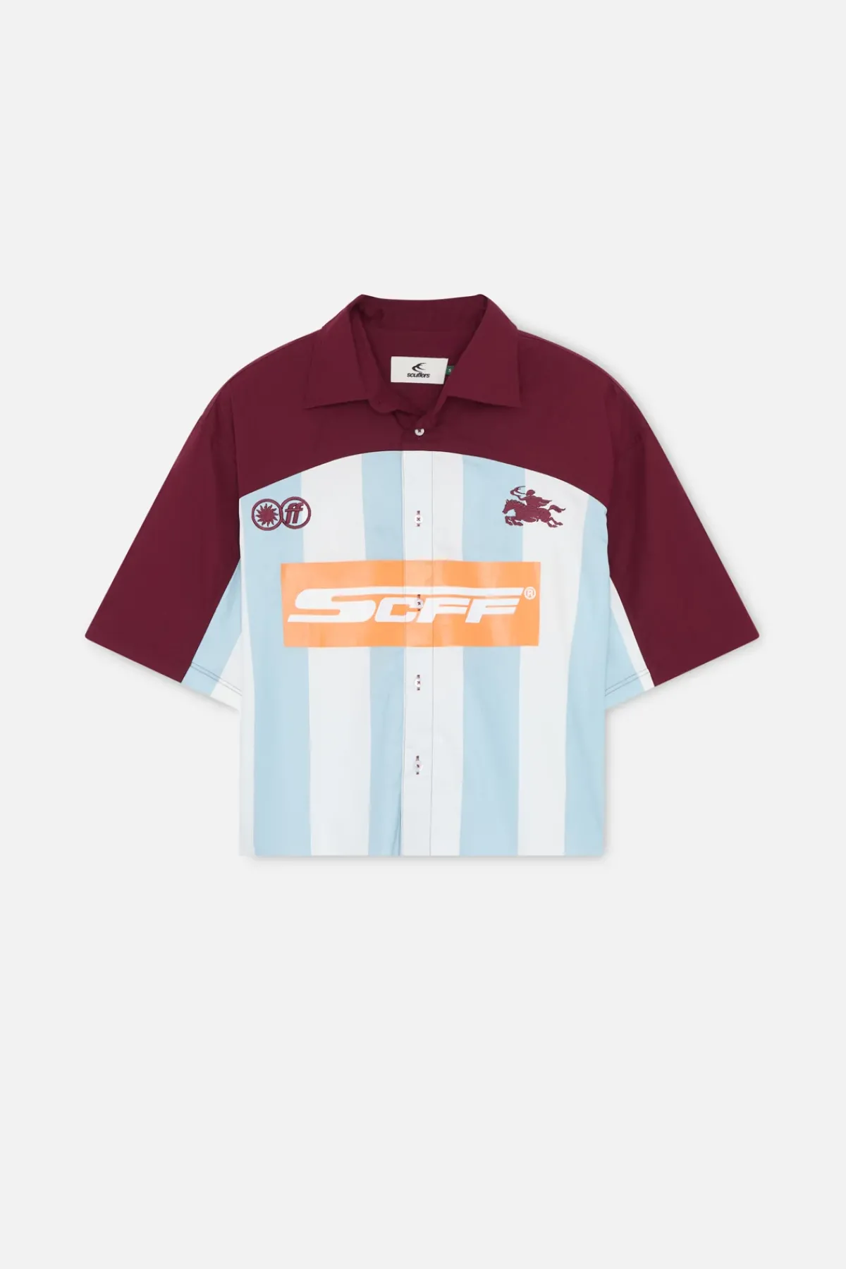 Scuffers Shirts & Polos^Forza Burgundy & Blue Shirt