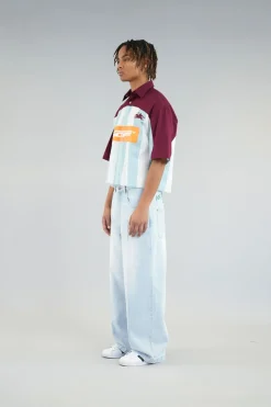 Scuffers Shirts & Polos^Forza Burgundy & Blue Shirt