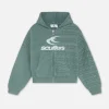 Scuffers Knitwear^Frenchie Green Knit Zipper