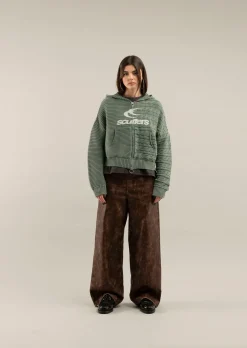 Scuffers Knitwear^Frenchie Green Knit Zipper