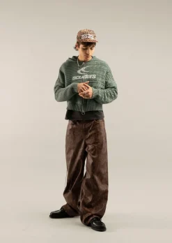 Scuffers Knitwear^Frenchie Green Knit Zipper