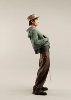 Scuffers Knitwear^Frenchie Green Knit Zipper