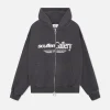 Scuffers Hoodies^Gallery Black Zipped Hoodie