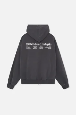 Scuffers Hoodies^Gallery Black Zipped Hoodie