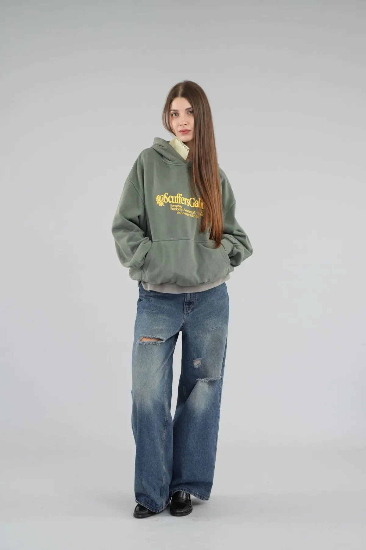 Scuffers Hoodies^Gallery Green Hoodie