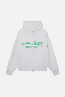 Scuffers Hoodies^Gallery Grey Zipped Hoodie