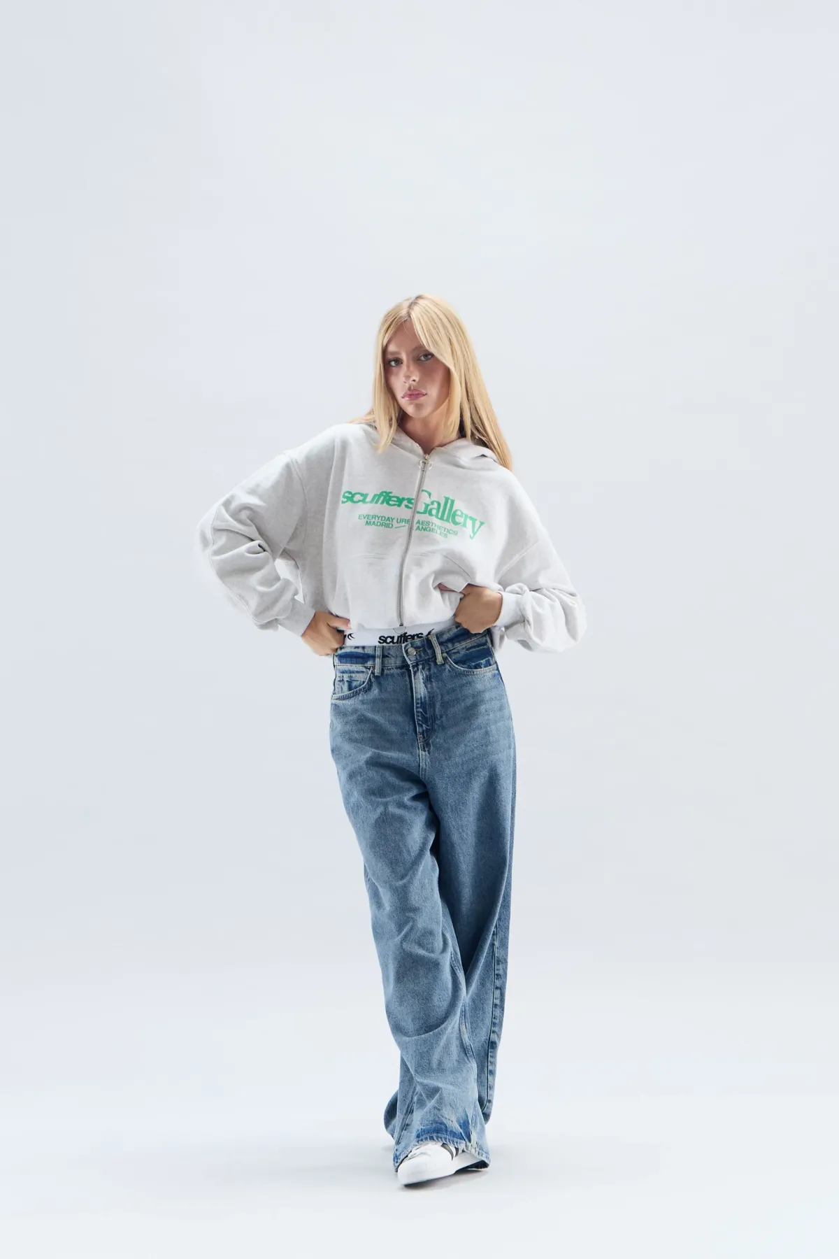 Scuffers Hoodies^Gallery Grey Zipped Hoodie