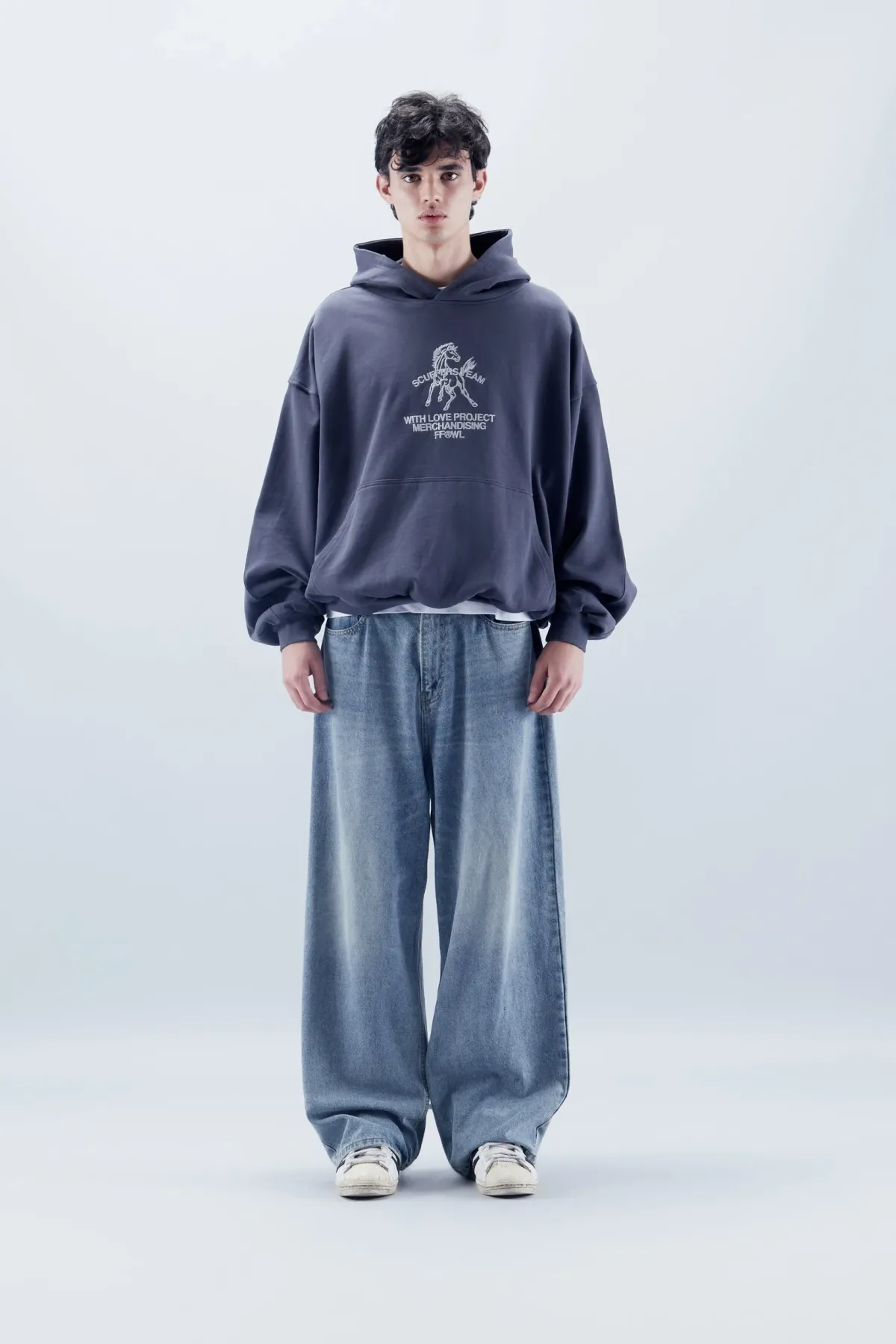 Scuffers Hoodies^Horse Navy Hoodie