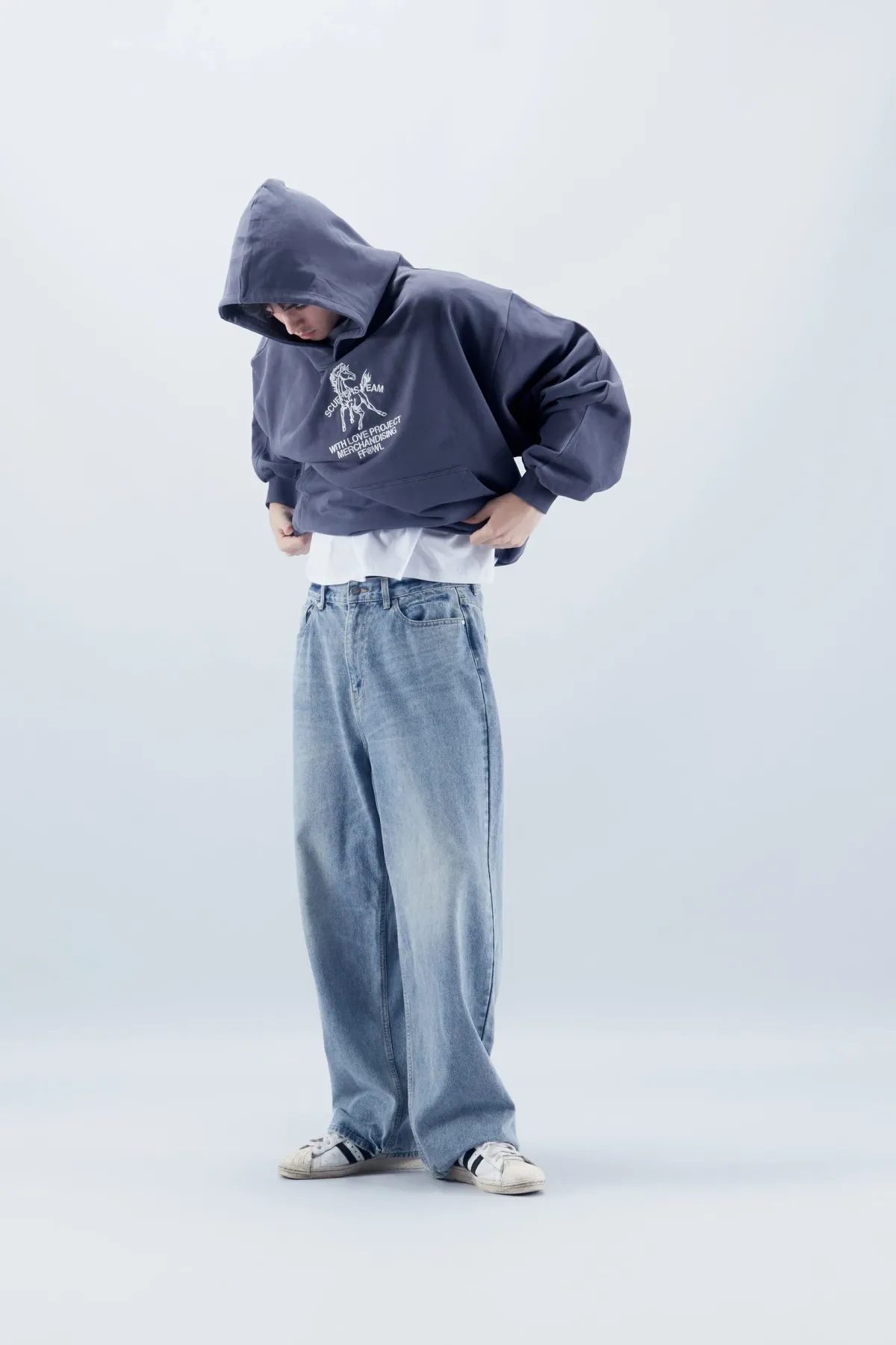 Scuffers Hoodies^Horse Navy Hoodie