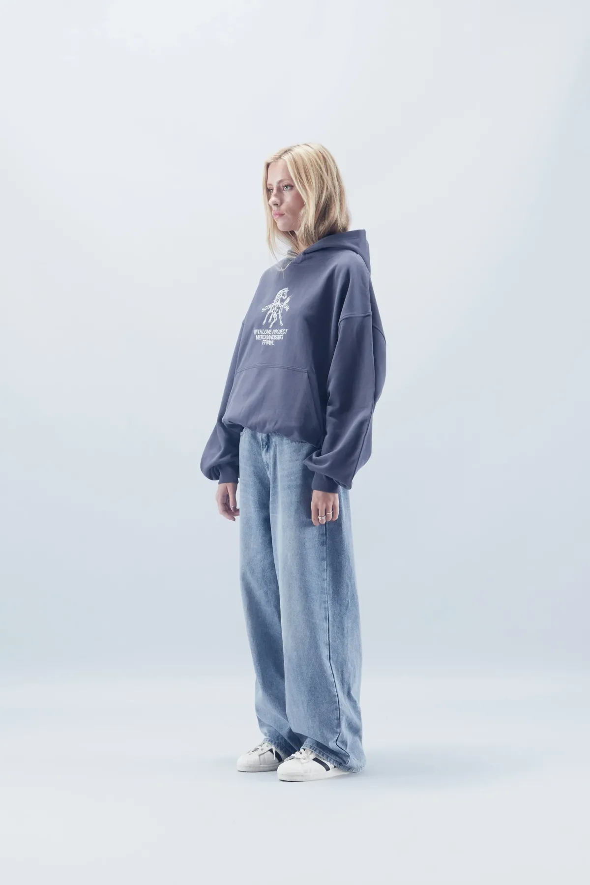 Scuffers Hoodies^Horse Navy Hoodie